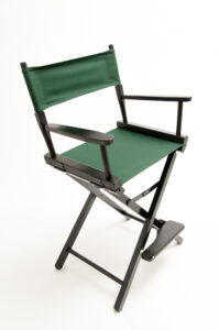 24" Contemporary Series Chair - Black with Hunter Green Canvas