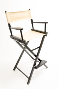 30" Contemporary Series Chair - Black with Khaki Canvas
