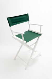 24" Classic Series Chair - White with Hunter Green Canvas