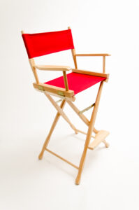 30" Classic Series Chair - Natural with Red Canvas