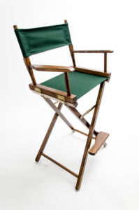 30" Commercial Series Chair - Walnut with Hunter Green Canvas