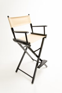 30" Commercial Series Chair - Black with Khaki Canvas