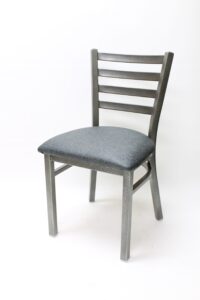 7800 Series - Metal Ladderback with Textured Finish and Carbon Seat